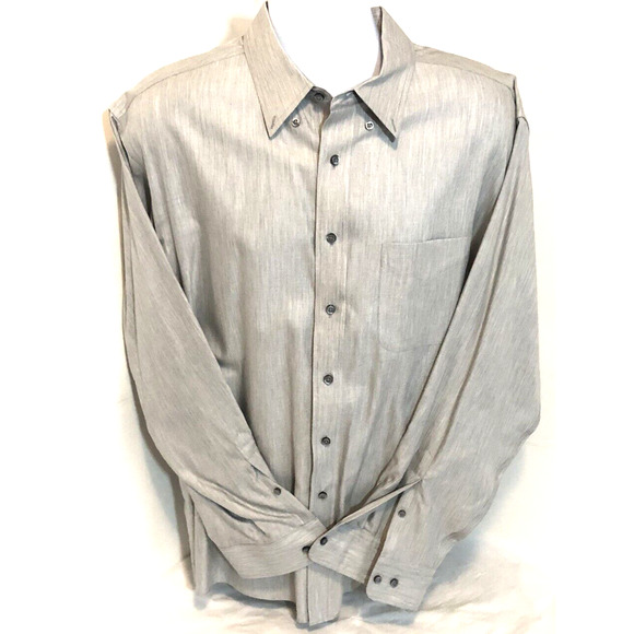 Joseph A Banks Travelor's Collection Mens Tailored Fit Butten Up Shirt Size XL - Picture 1 of 11